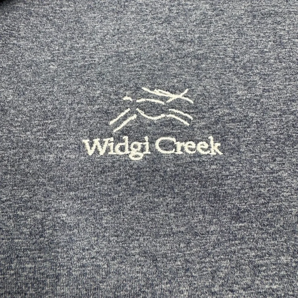 Adidas Widgi Creek Golf Polo‎ Shirt Mens Gray Short Sleeve Athletic Casual